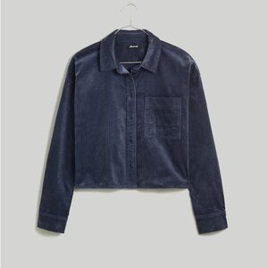 Madewell Variegated Corduroy Button-Up Shirt - Nighttime size M